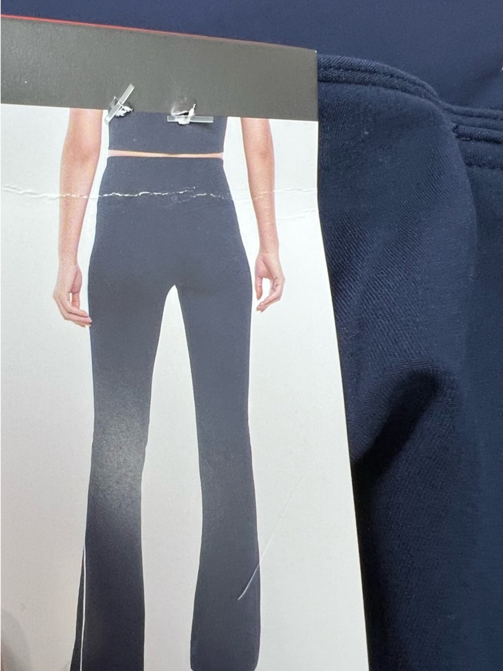 GAP Navy Flare Pants with White Side Stripe - Picture 8 of 8